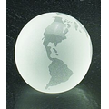 Crystal Globe Paperweight